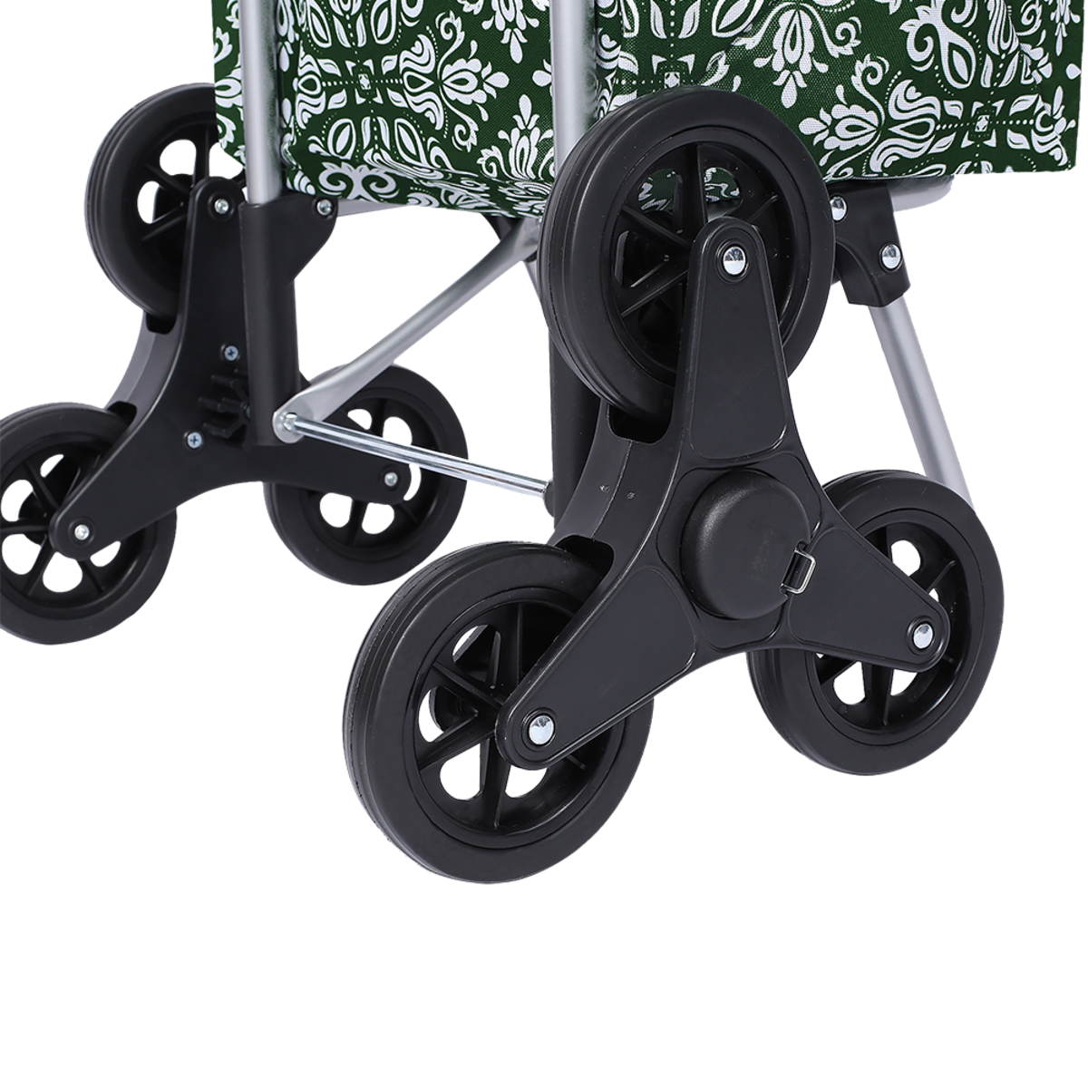 Sachi Summit Stair Climber Shopping Trolley Bohemian Green Wheels