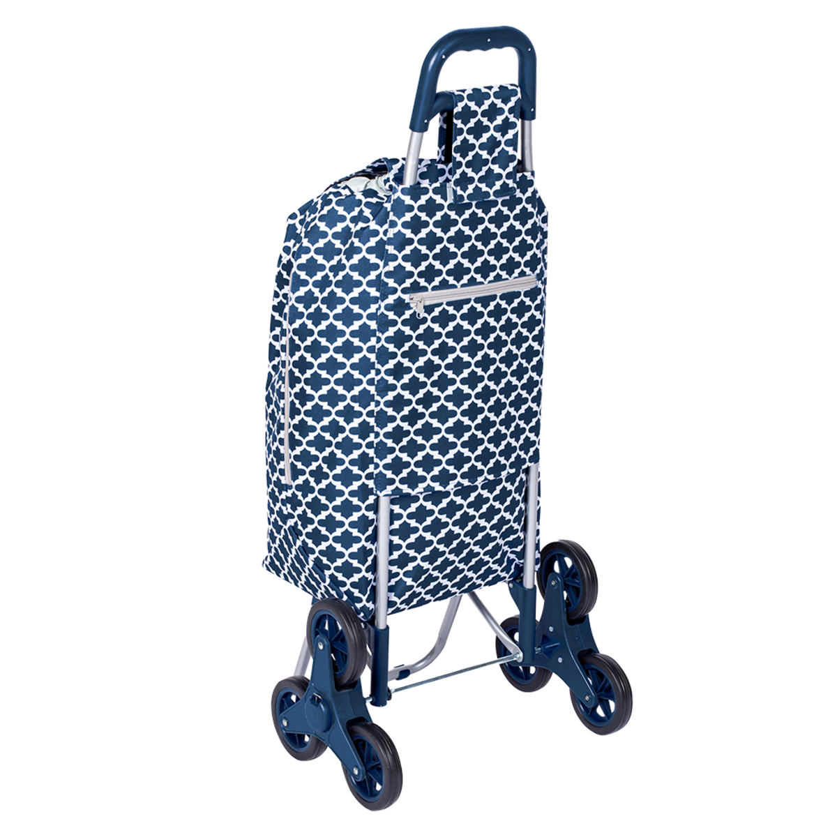 Sachi Summit Stair Climber Shopping Trolley Morrocan Navy Rear
