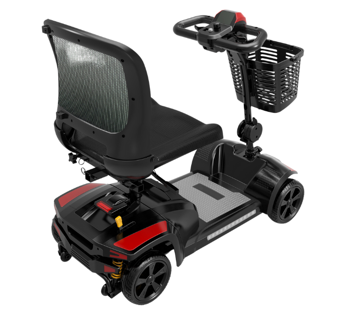 Bandit Zero Turn Mobility Scooter BANZRED, rear view