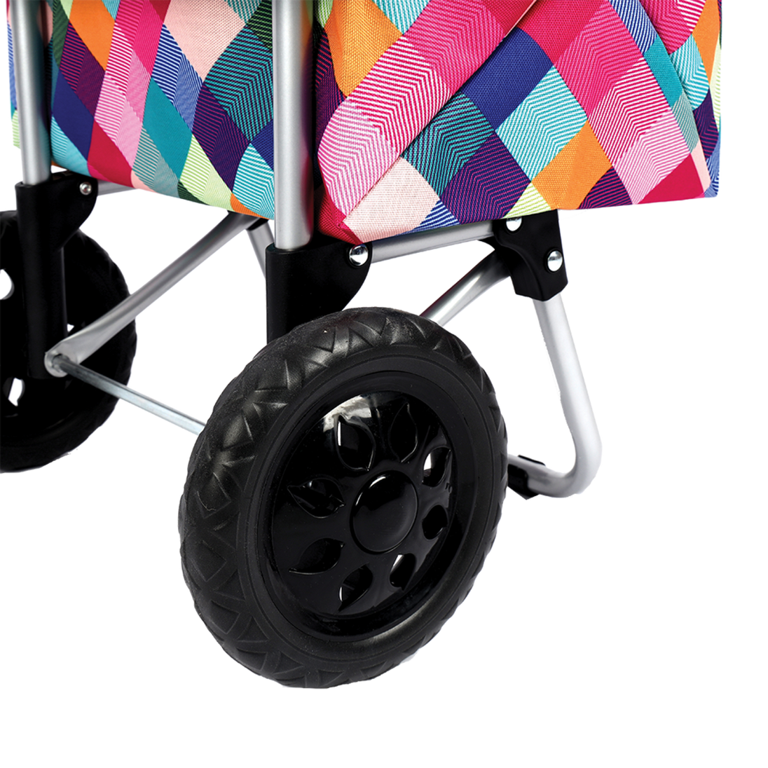 Sachi Sprint Shopping Trolley Harlequin Wheels