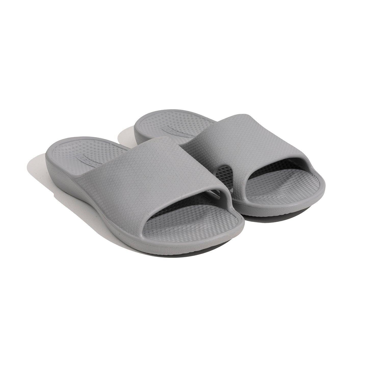 Gray slides on a white background