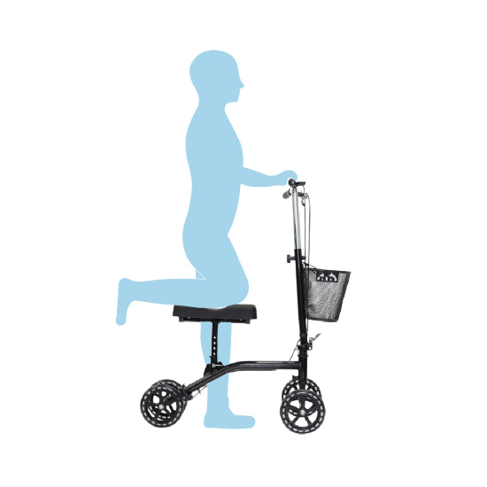 WAF712200 Aspire Knee Scooter Walker position view