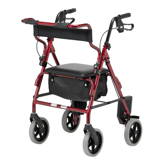 Days 2 in 1 Transit Walker Rollator Red
