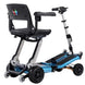Rear view of blue Luggie Elite Deluxe Mobility Scooter