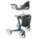 MIO Carbon Fibre Rollator lightweight foldable mobility walker with seat and storage bag for seniors, aged care users and NDIS participants.